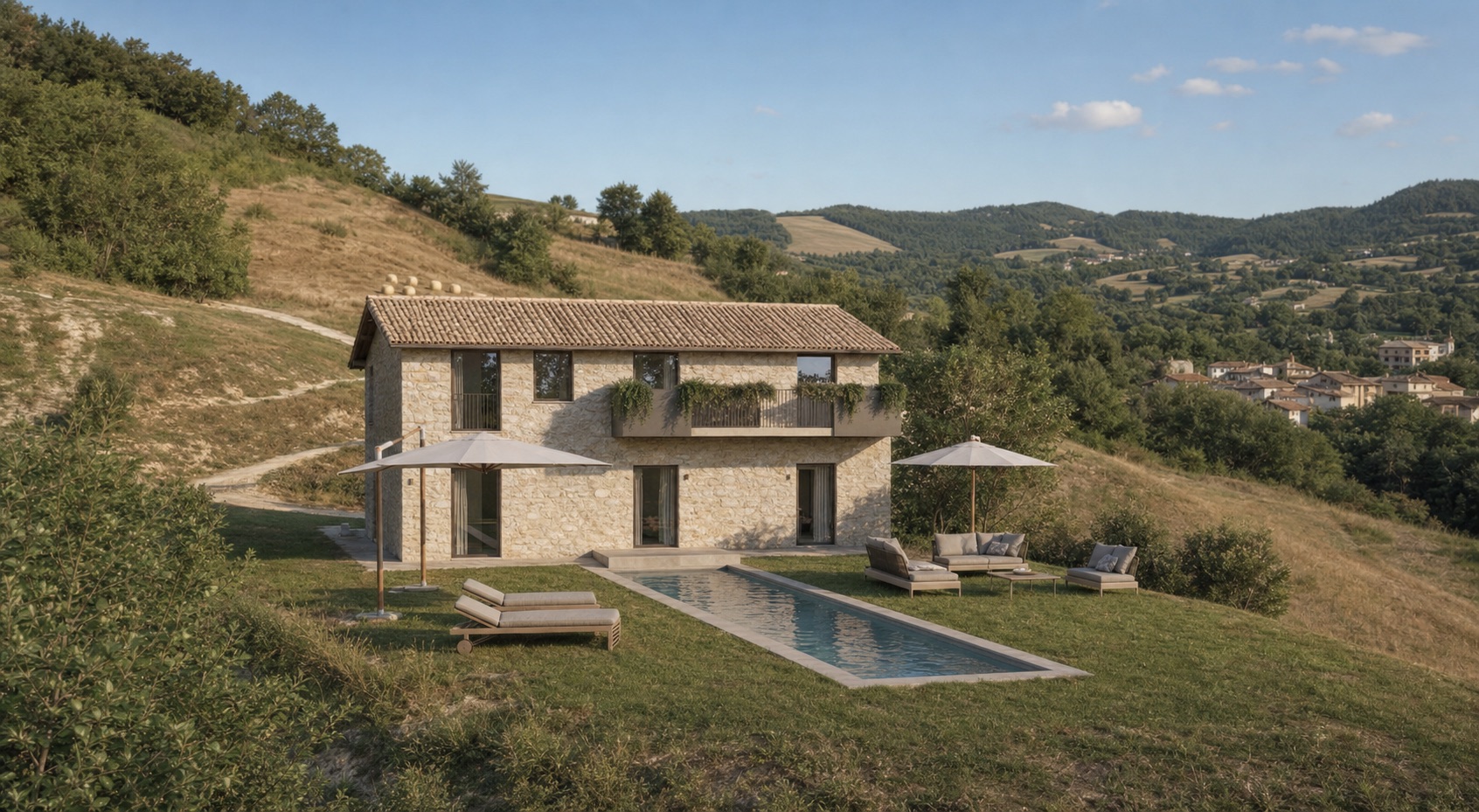 Villa Lana tra le colline delle Marche